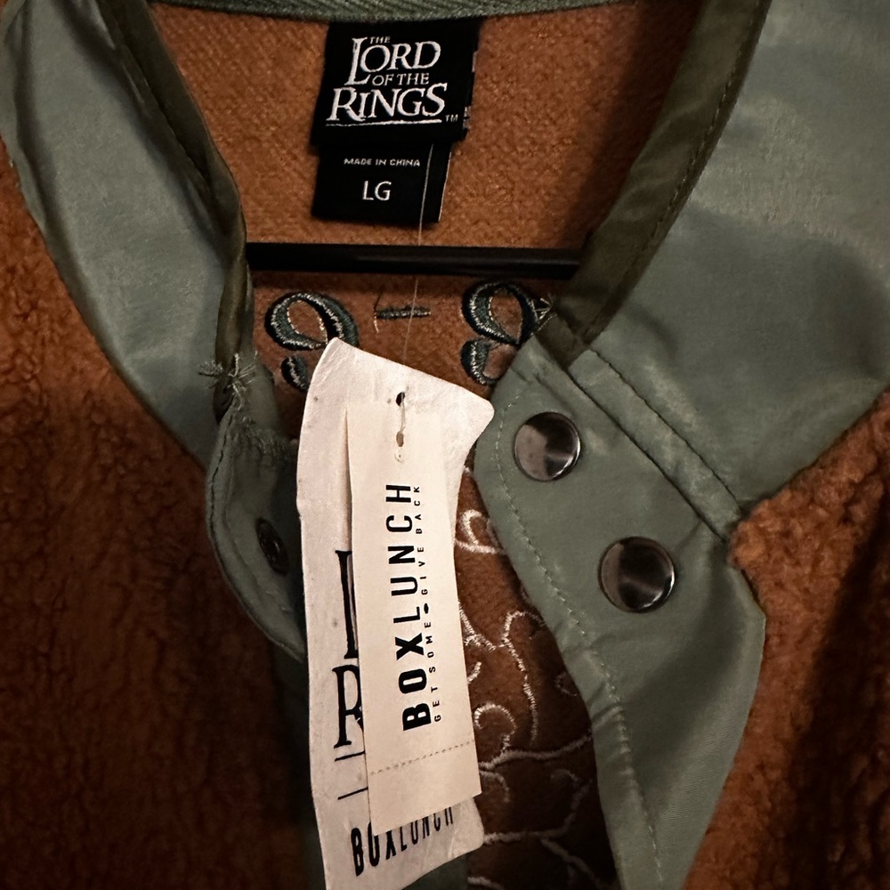 Stylish Green and Brown Men's Bomber Jacket - Picture 2 of 3
